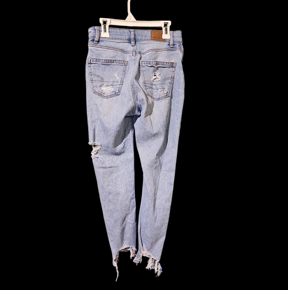 American Eagle Outfitters Light‎ Blue Distressed Skinny Jeans